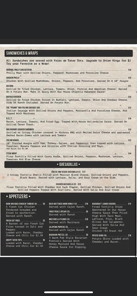 Back Draft Bar and Grill Corned Beef Dinner